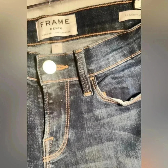 Frame Le skinny de jeanne “sunset grove” casual 5 pocket stretch denim jean  25 - Picture 4 of 5